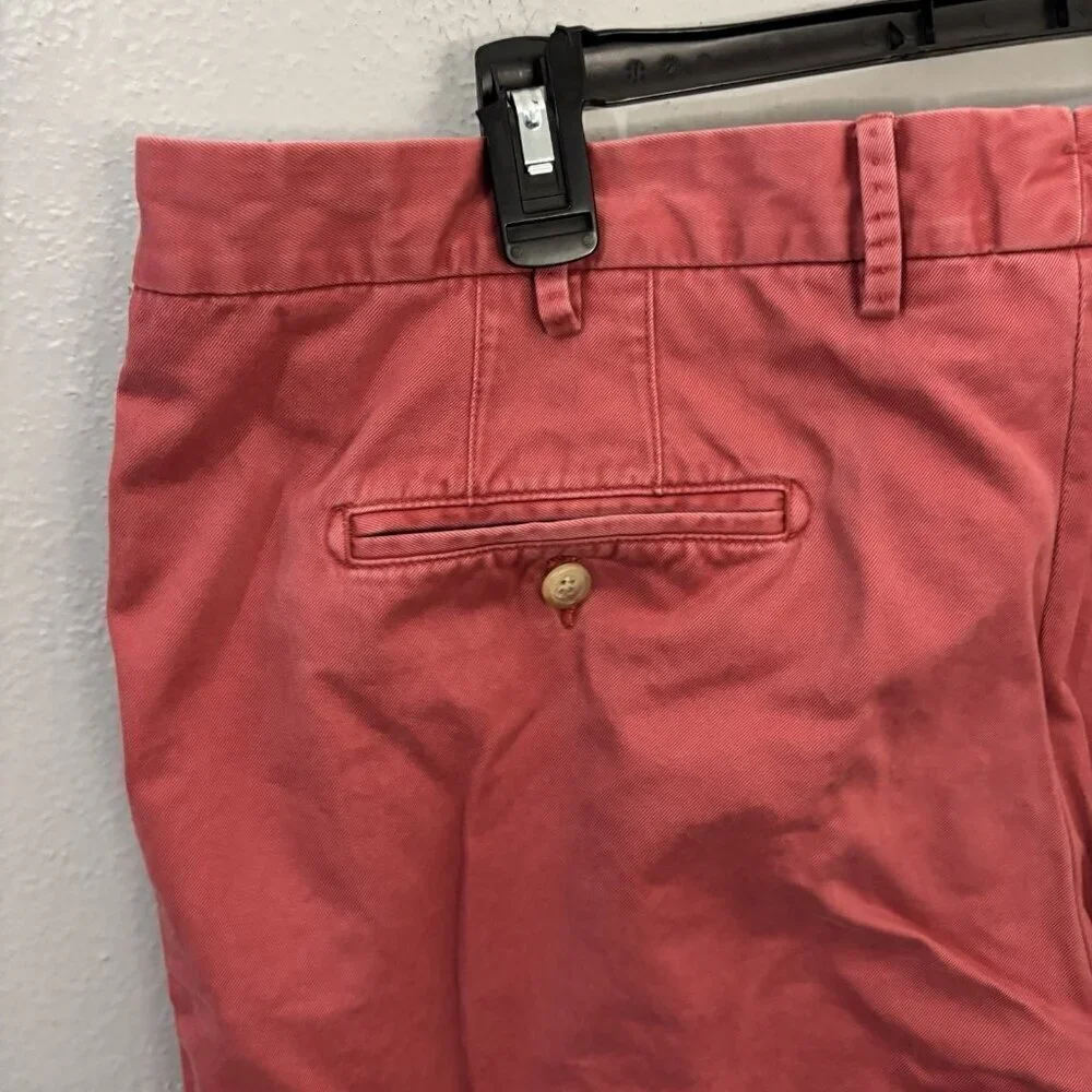 Peter Millar Tarheel Coral Cotton Pants Mens 40 Khakis Golf Sports Casual